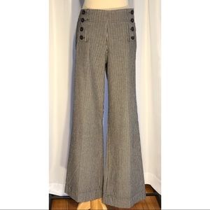 Larry Levine Black & White Wide Leg Pants